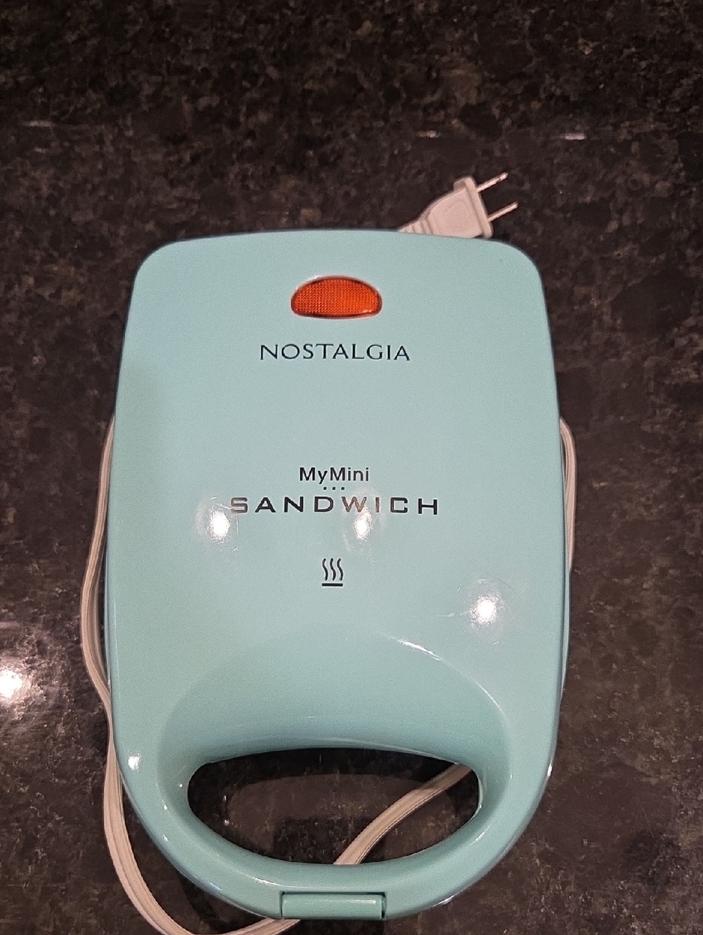 Nostalgia MyMini Grilled Sandwich Maker - Aqua Blue
